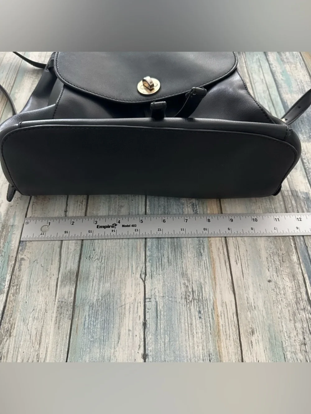 MICHAEL Michael Kors Leather Rivington MD Backpack Turn Lock 38T8XR6B2L Black